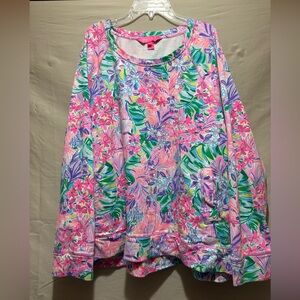 Disney & Lilly Pulitzer Minnie Mouse Pullover Sweatshirt